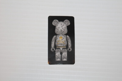 100% Medicom Bearbrick Series 45 - Secret Mastermind Silver