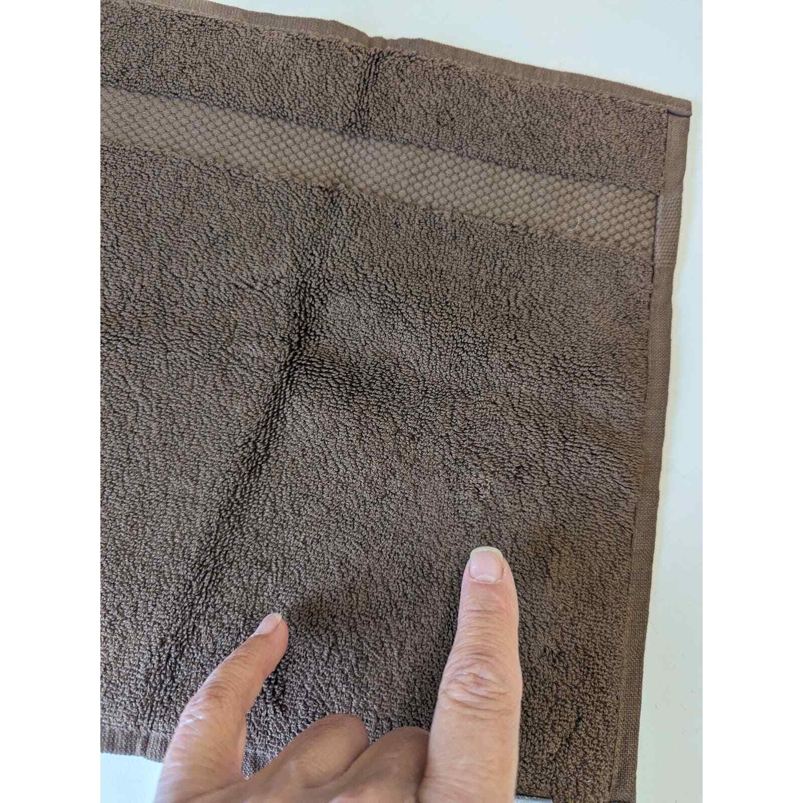 RH Restoration Hardware Hand Towel Wash Cloth Set  802 gm Turkish Cotton Brown 