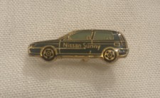 Vintage Original NISSAN SUNNY Sentra Hatchback Car Enamel Pin EXTREMELY RARE