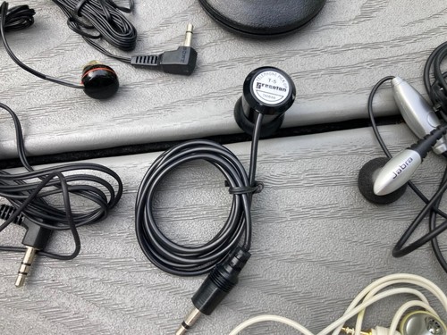 12 CUFFIE VINTAGE SONY JABRA RECORTON SAMSUNG AURICOLARI CUSCINO ALTOPARLANTE TELEFONO PICKUP - Foto 10 di 19