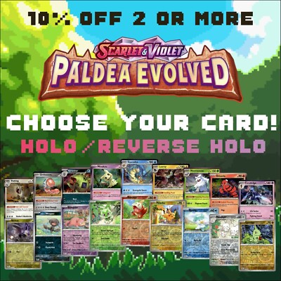 Pokemon Cards Paldea Evolved - Holo/Reverse Holo Ex Illustration Rare Card!  | eBay