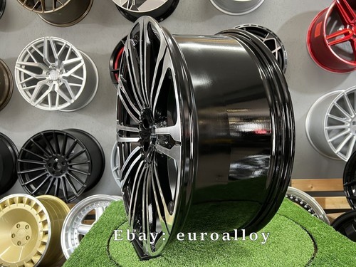 4X 24 Inch 5X120 10 Split Spoke Black Wheels: Fits For Land/Range Rover - Picture 10 of 11