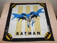 VINTAGE DC COMICS 1989 BATMAN 22" X 21" COTTON SCARF BANDANA NEW OLD STOCK