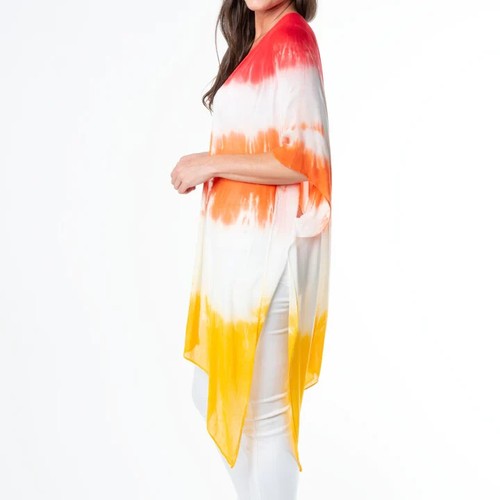 ELSIE & ZOEY KYLAH ONE SIZE TIE DYE LIGHTWEIGHT SWIMSUIT COVER UP- SO CHIC!!! - Picture 2 of 4