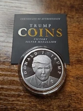 Donald Trump 47th First Edition 99.9% One Ounce Silver Proof 1oz. Coin Medallion
