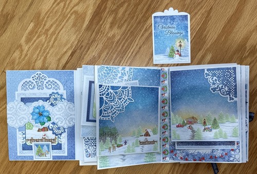 Photo/Memorabilia Album W/Heartfelt Creations Festive Winterscapes Collection - Picture 16 of 18
