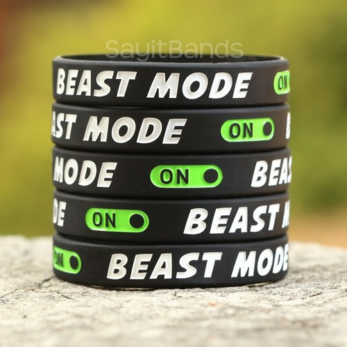 20 Pulseras BEAST MODE - Pulseras Motivacionales - Bandas de Entrenamiento de Alta Calidad - Imagen 2 de 4