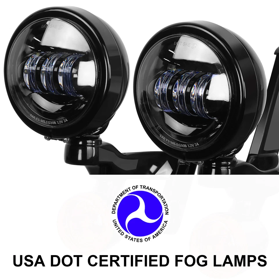 Auxiliary Spot Light Wiring Turn Signal lights for Harley FLHX FLHXXX CVO 06-up Foto 4 de 4