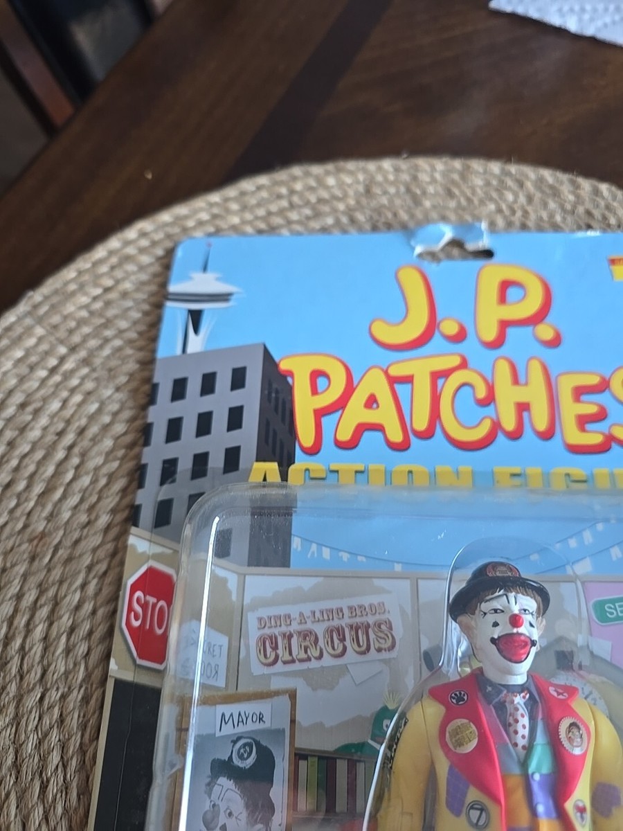 J.P. Patches アクションフィギュア New J.P. Patches Clown Action Figure w/ Tikey Turkey and Pie