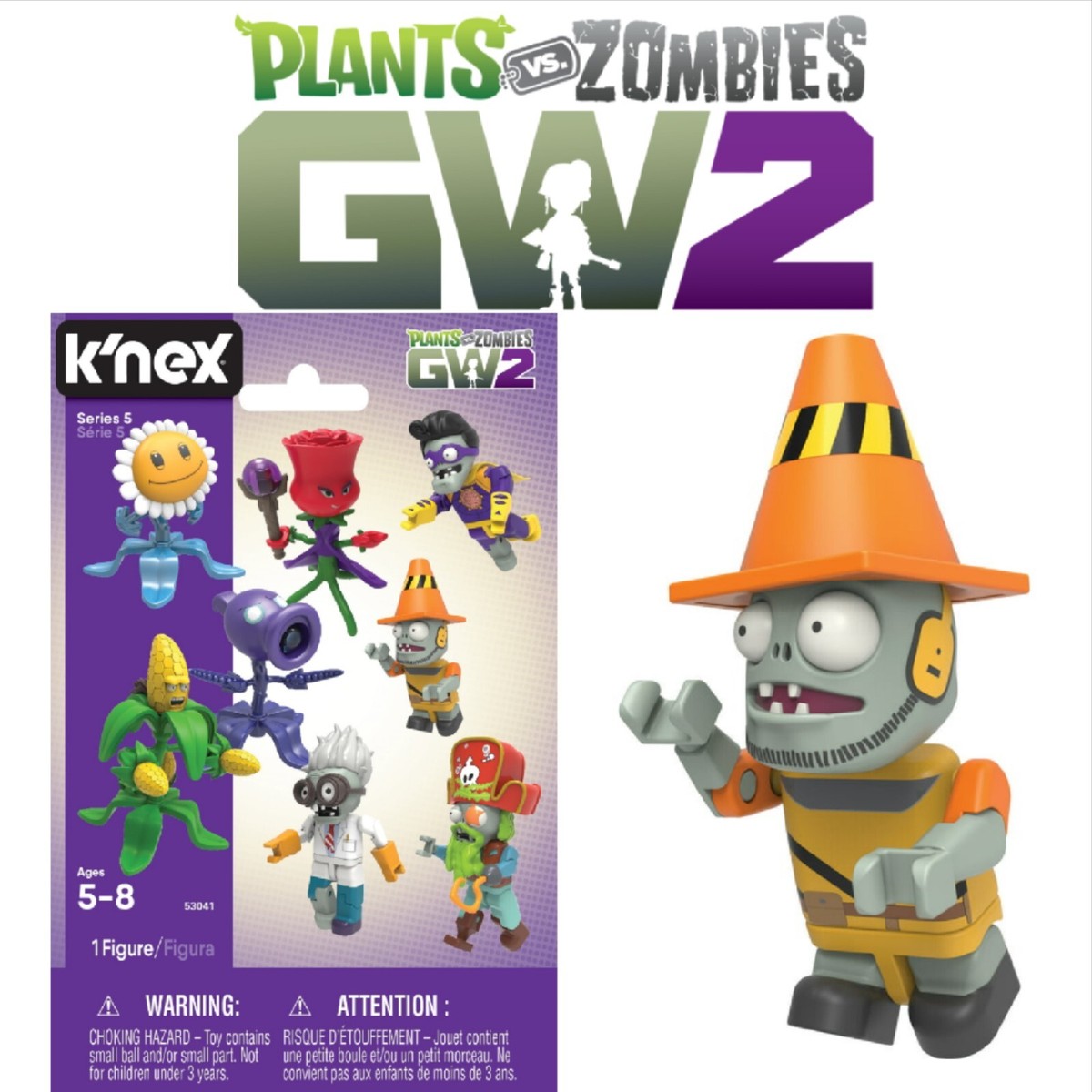 Knex Plants vs. Zombies Garden Warfare 2 Series 5 ZombieMini