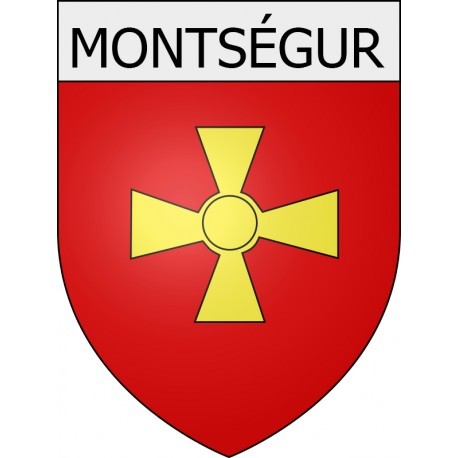 Montségur 09 ville Stickers blason autocollant adhésif - Afbeelding 1 van 1