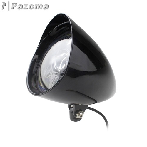 5.75'' LED Motorcycle Bullet Black Headlight Lamp For Harley Choppers Bobber - Picture 8 of 8