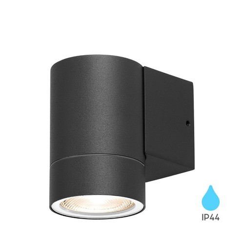 LED GU10 Wandleuchte Außen Zylinder Rund Down unten Außenlampe Wandlicht IP44 - Bild 1 von 6