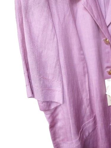 Vestito Estivo Donna Casacca Calibrato Rosa Verde Nero Elena Mirò Lino Curvy - Picture 41 of 59