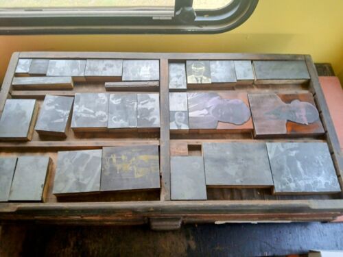 Lot Vintage Letterpress, 5 Trays W 3 Hamilton Pulls Over 175 Pcs, Wood Letters - Picture 14 of 24