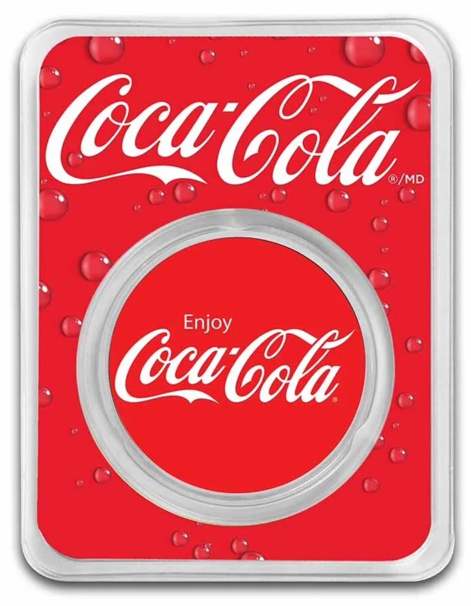 Coca Cola ® 1 oz .999 Fine Silver Colorized Round (Classic