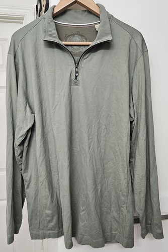 Tommy Bahama Langarmpullover olivgrün 1/4 Zip Herren XL - Bild 1 von 6