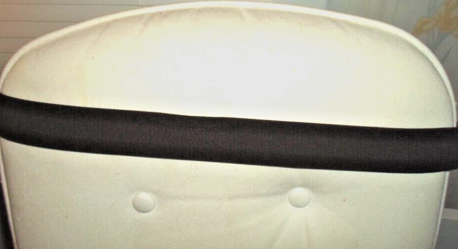 Suzi Roher Studded Elasticized Brown Leather Silver Buckle Hinges Medium Plus - Image 3 of 4