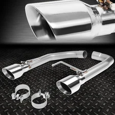For 15-20 Ford Mustang 5.0L Dual 4" OD Muffler Tip  Axle Back Exhaust System