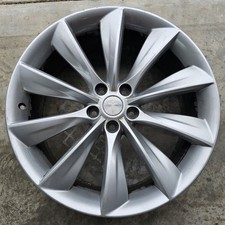 Tesla Model S Wheel (3), 2012-2017- 21×8.5, Front, Replacement, Very Good Cond