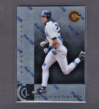 1998 PINNACLE CERTIFIED LEGENDS BANKRUPTCY #139 DEREK JETER  w/PEEL NEVER SEEN