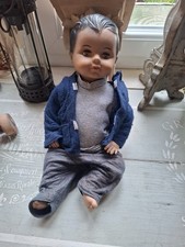 ANCIEN BAIGNEUR/PETIT COLIN  FRANCE TÊTE AIGLE 40 CM Poupée Poupon