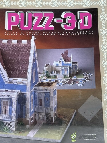 Vtg Puzz-3D Catherine Victorian House 3 Dimensional Jigsaw Puzzle New Sealed - Picture 5 of 10