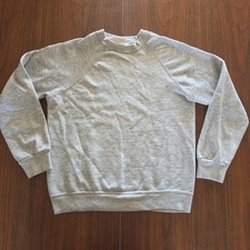 Vintage 80s Bassett Walker Sweatshirt Men's M Tri Blend Raglan Heather Gray