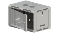 5901738555716 Szafa Rack WisząCa 19 Cali 9U 600X500, Niedzielona, Drzwi Szklane,