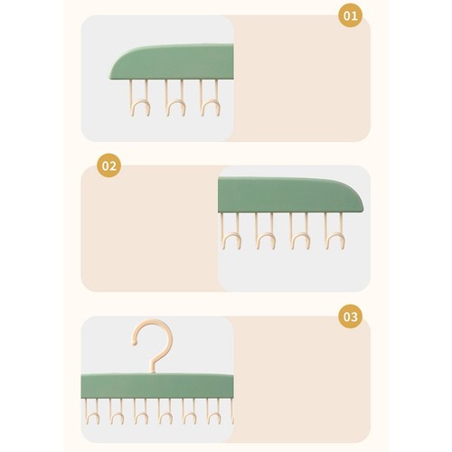 Space Saving Multi Hook Closet Organizer for Bras Tank Tops Scarves Storage - Zdjęcie 9 z 17