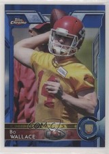 2015 Topps Chrome Rookies Blue Refractor 75/199 Bo Wallace #188 fm0