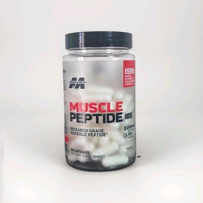 MuscleTech DL-185 Muscle Peptide 2,000mg 84 Capsules Muscle Gain Strength 2028