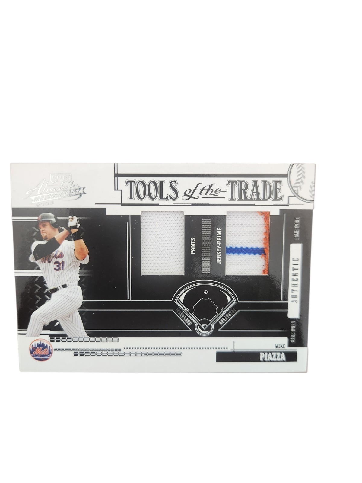 2003 Absolute Memorabilia Mike Piazza Dual Patch Pants /25 #TT-79 Mets HOF Prime