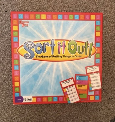Sort It Out Family Das Spiel, Dinge in Ordnung zu bringen Neu unbenutzt