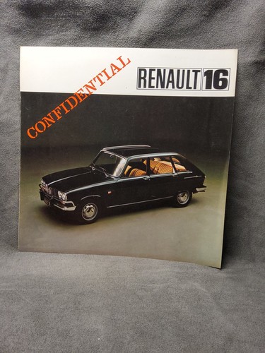 Original 1968 RENAULT 16 ORIGINAL DEALER SALES BROCHURE CATALOG