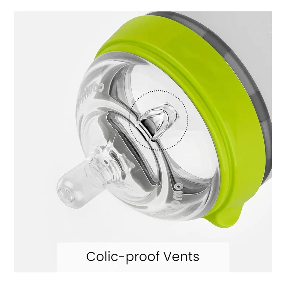 Comotomo Baby Bottle Set, Green - 8oz (2 Pack) Open Box - Image 2 of 4