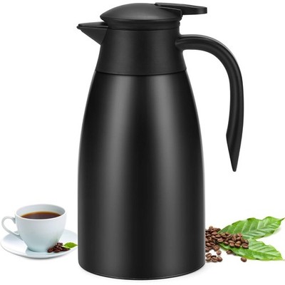 1.8L Thermoskanne Kaffeekanne Edelstahl Isolierkanne ThermoTeekanneIsolierflasch