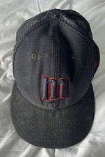 Minnesota Twins New Era 59fifty Hat Fitted Cap Size 8 Black