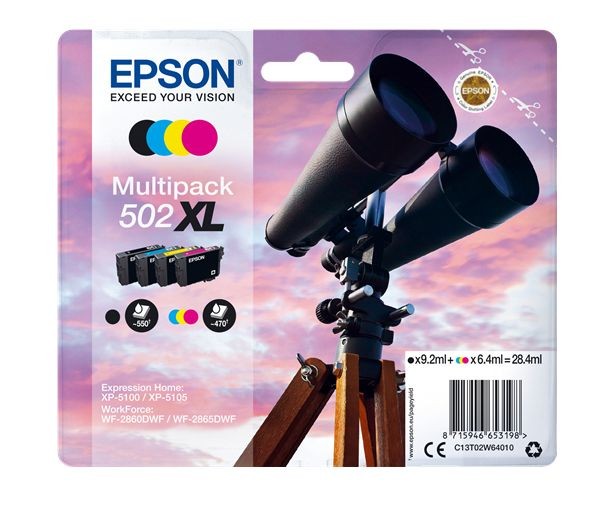 Epson Black C13t02w64010/502Xl Ink Cartridge Multi Pack Bk.c.m.y High-Capaci - Image 8