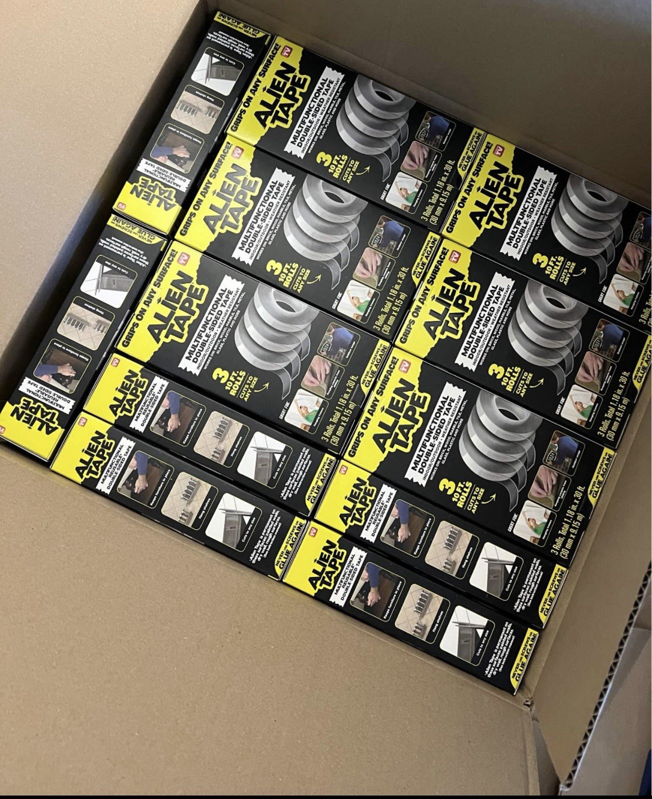 Set of 2 - Alien Tape Double Sided Tape Heavy Duty 3 Rolls of 10 Ft.