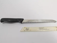 The Pampered Chef Serrated Bread Knife 9" Blade Stainless Steel Vintage 1995 Exc