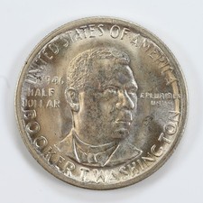 1946-S Booker T Washington Commemorative Half Dollar UNC Silver 50c 