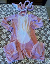 Disney Angel Lilo Stitch One Piece Costume, Hooded Zip-Front, Girls Size L