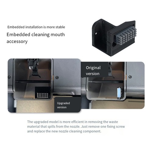 Cleaning Tool Embedded Nozzle Wiper High Temperature Resistant Robust Fit - Zdjęcie 5 z 15