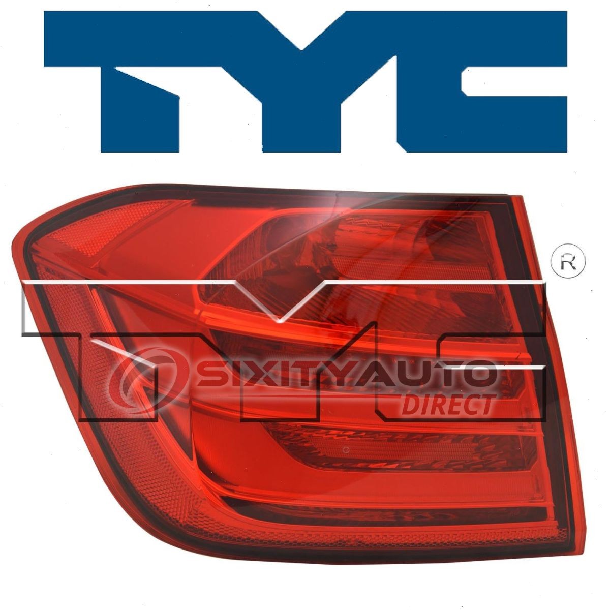 TYC Left Outer Tail Light Assembly for 2014-2015 BMW 328d Electrical tk