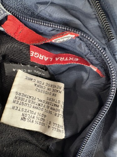 Vintage Ecko Unltd. Function Down Jacket Puffer Navy Blue Gray Reversible XL - Picture 11 of 11