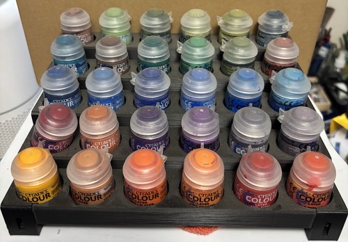 25 Pot Tiered Paint Rack - For 34mm Paint Pots (citadel) -Rack Only