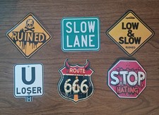 Funny Humor Traffic Safety Road Sign Car Truck Vinyl Decal Stickers Funny Humor Traffic Safety Road Sign Car Truck Vinyl Decal Stickers
