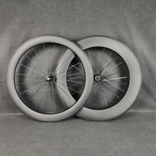 Set ruote in fibra di carbonio 700C bici da strada clincher/tubolare/tubeless UD finitura opaca 