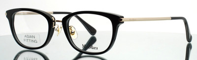 MAX MARA MM5043-D 001 Black Gold Womens Eyeglasses 50-19-145 B:37